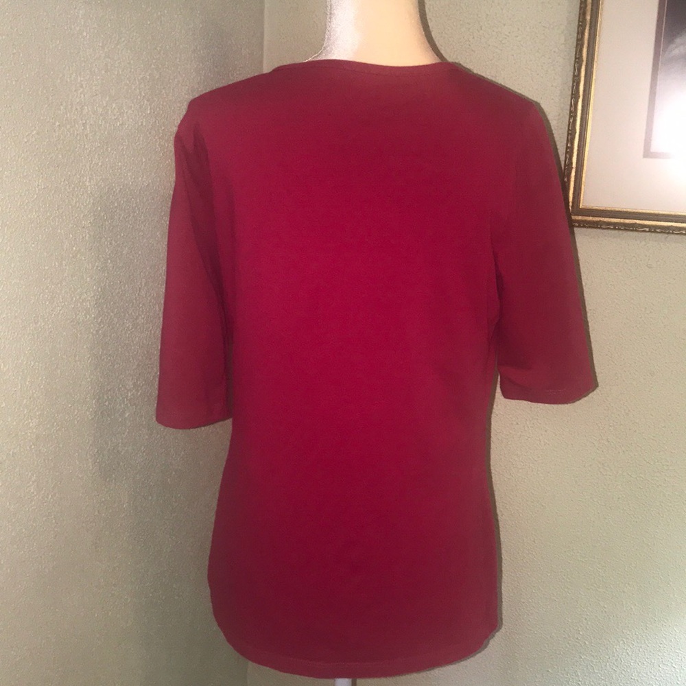 Niotto Magenta Rose Bud Top Size Small - Picture 4 of 6